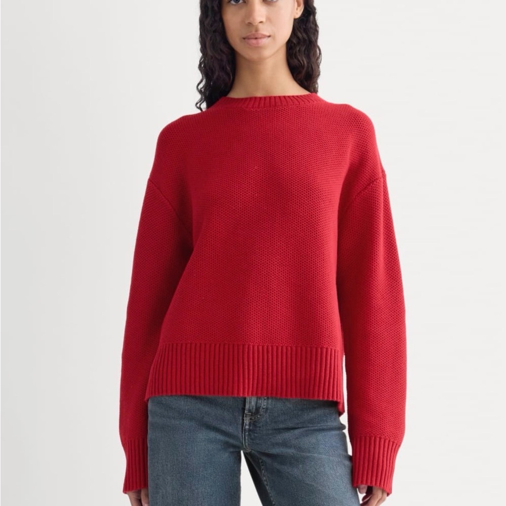 Everlane THE COTTON HONEYCOMB SQUARE CREW
